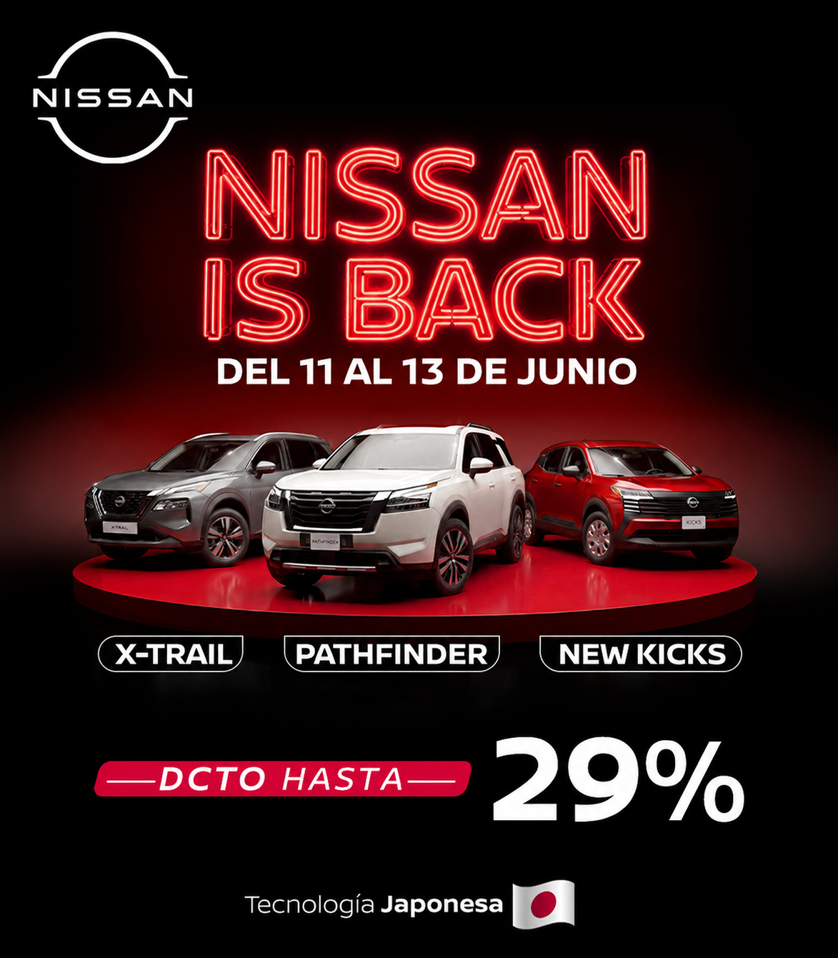 Nissan is Back hasta 29% de descuento